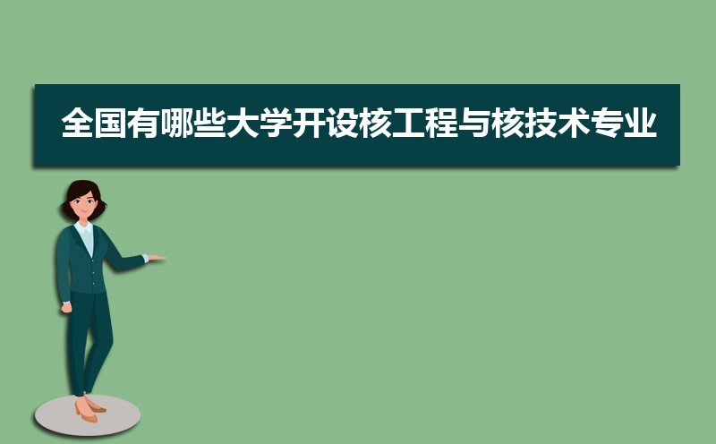 2025全国有哪些大学开设核工程与核技术专业(原创) 2025全国有哪些大学开设核工程与核技术专业(原创)