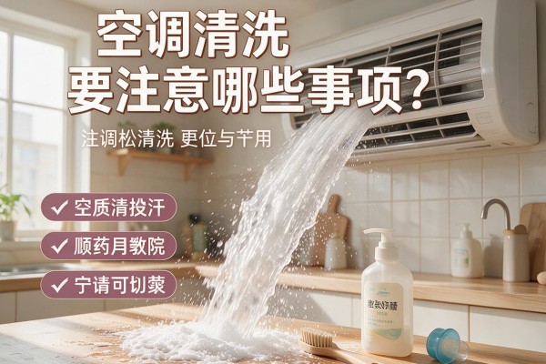 空调清洗要注意哪些事项?