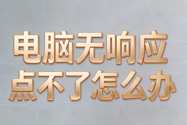 电脑无响应点不了怎么办