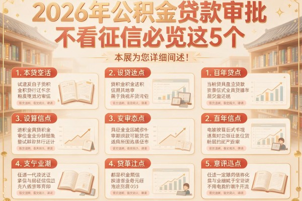 2026年公积金贷款审批不看征信必览这5个,本文为您详细阐述!
