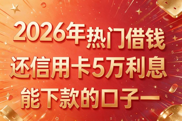 2026年热门借钱还信用卡5万利息,能下款的口子 大额