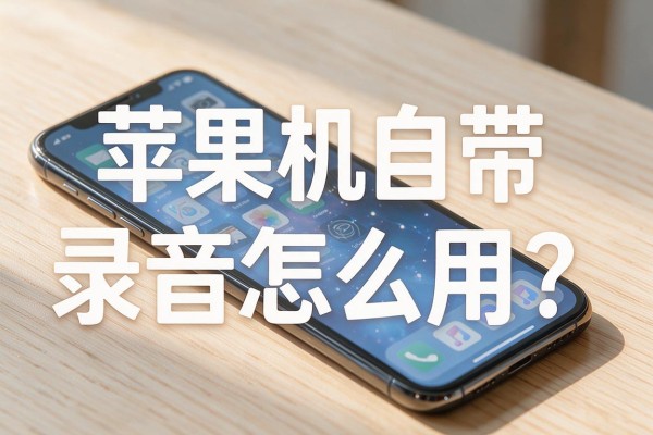 苹果手机自带录音怎么用?