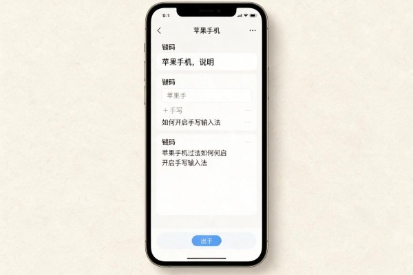 苹果手机如何开启手写输入法