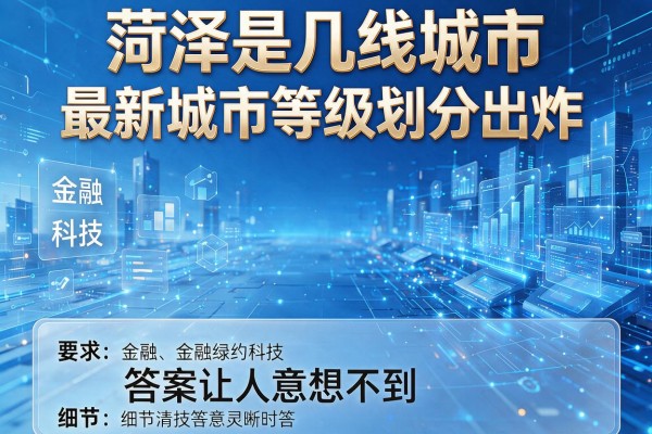 菏泽是几线城市 最新城市等级划分出炉 答案让人意想不到