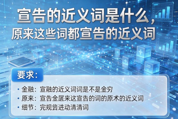 宣告的近义词是什么原来这些词都是宣告的近义词