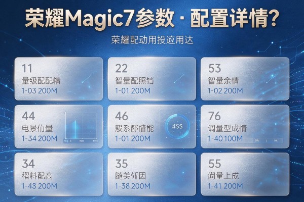 荣耀Magic7参数和配置详情？