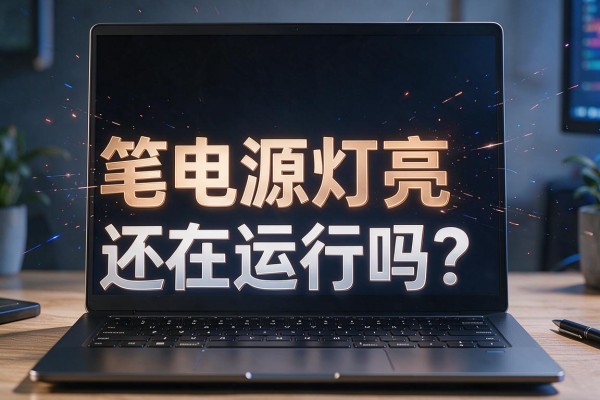 笔记本黑屏但电源灯亮,还在运行吗?