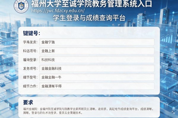 福州大学至诚学院教务管理系统入口https://jwc.fdzcxy.edu.cn/学生登录与成绩查询平台