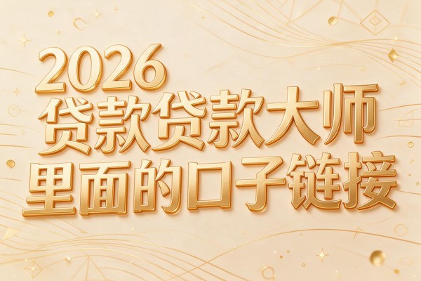 2026贷款大师里面的口子链接