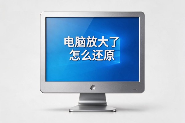 电脑图标放大了怎么还原