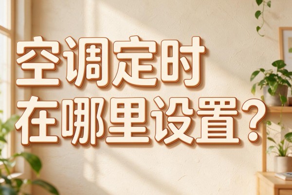 空调定时在哪里设置？