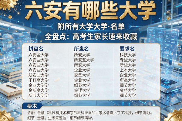 六安有哪些大学 附所有大学名单全盘点 高考生家长速来收藏