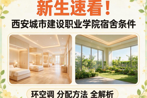 新生速看!西安城市建设职业学院宿舍条件,宿舍图片和环境空调及分配方法全解析
