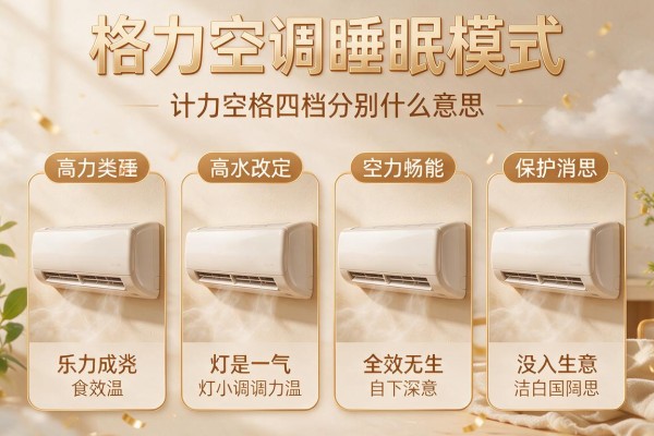 格力空调睡眠模式四档分别什么意思