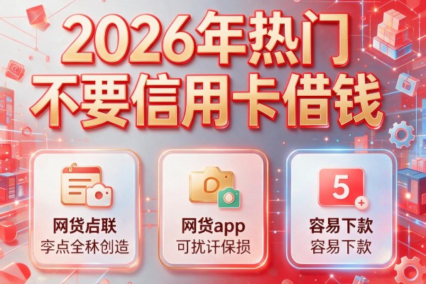 2026年热门不要信用卡借钱,盘点5个容易下款的网贷app