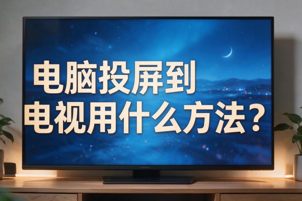 电脑投屏到电视用什么方法?