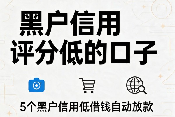 黑户信用评分低的口子,顺便罗列5个黑户信用低借钱自动放款的app