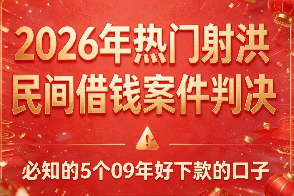2026年热门射洪民间借钱案件判决,必知的5个09年好下款的口子