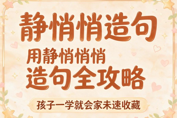 静悄悄造句-用静悄悄造句全攻略,孩子一学就会家长速收藏