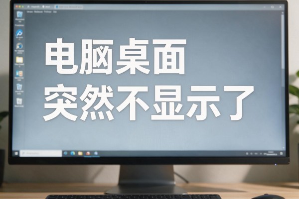 电脑桌面突然不显示了如何处理