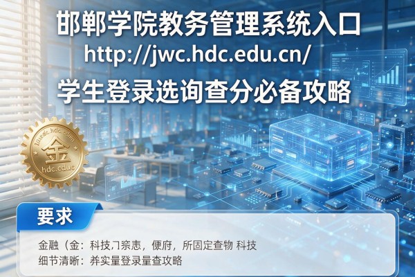 邯郸学院教务管理系统入口http://jwc.hdc.edu.cn/ 学生登录选课查分必备攻略