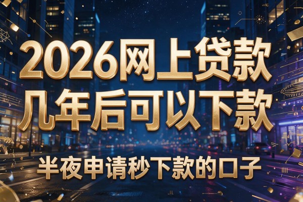2026网上贷款几年后可以下款,半夜申请秒下款的口子