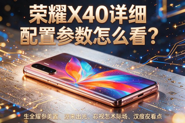 荣耀X40详细配置参数怎么看?