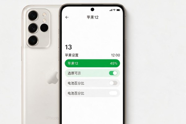 苹果12如何设置显示电池百分比