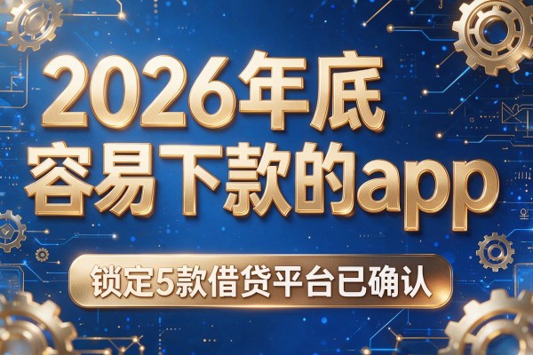 2026年底容易下款的app，锁定5款借贷平台已确认