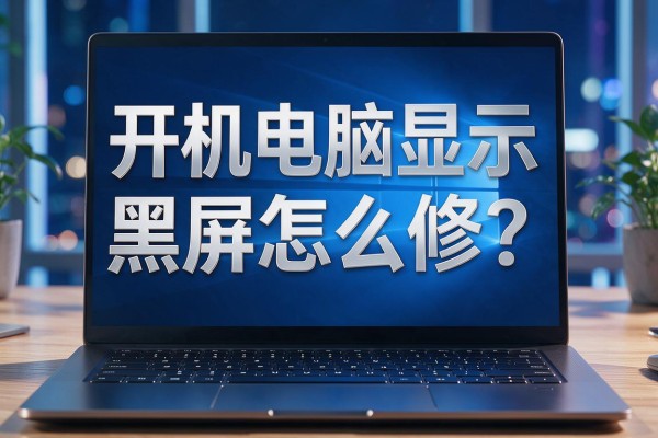 笔记本电脑开机显示黑屏怎么修？