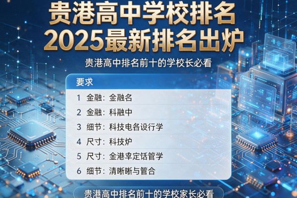 贵港高中学校排名2025最新排名出炉 贵港高中排名前十的学校家长必看