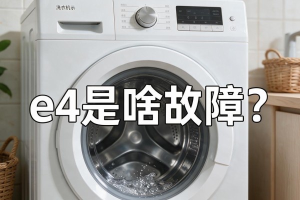 洗衣机显示e4是啥故障？