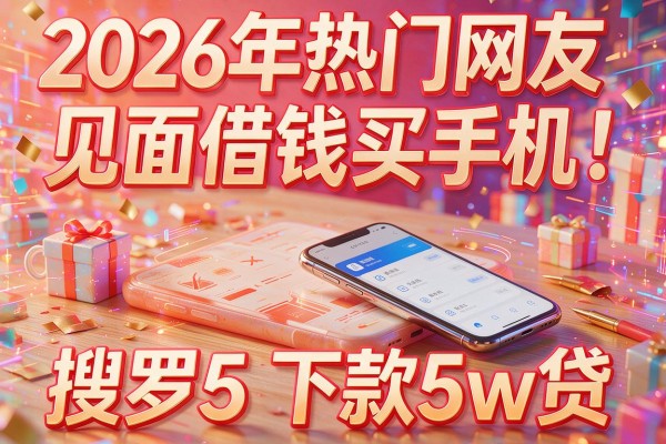 2026年热门网友见面借钱买手机，搜罗5个下款5w的网贷