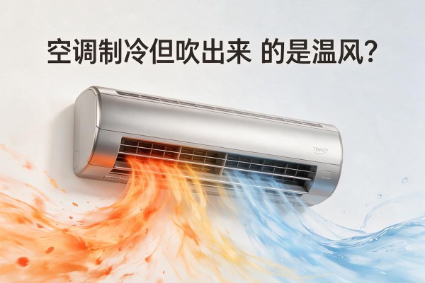 空调制冷但吹出来的是热风或常温风?
