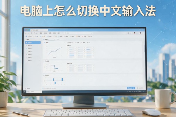 电脑上怎么切换中文输入法?