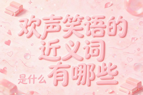 欢声笑语的近义词有哪些,欢声笑语的近义词是什么
