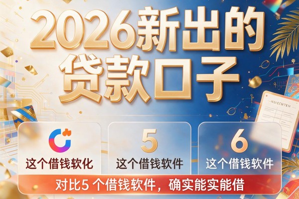 2026新出的贷款口子，对比这5个借钱软件确实能借