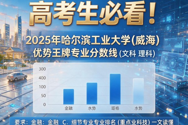 高考生必看!2025年哈尔滨工业大学(威海)重点专业排名及优势王牌专业分数线(文科 理科)一文读懂