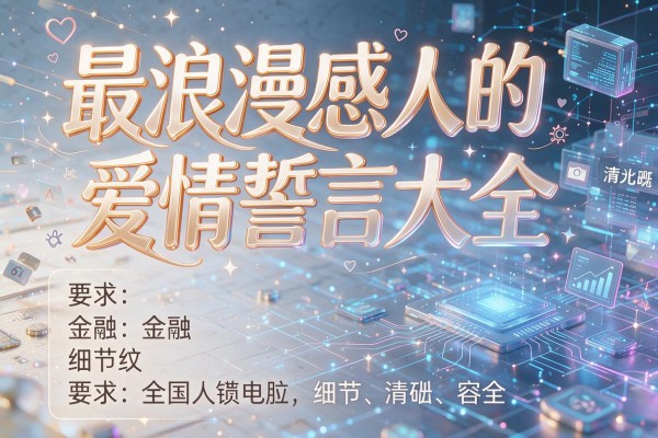 最浪漫感人的爱情誓言大全