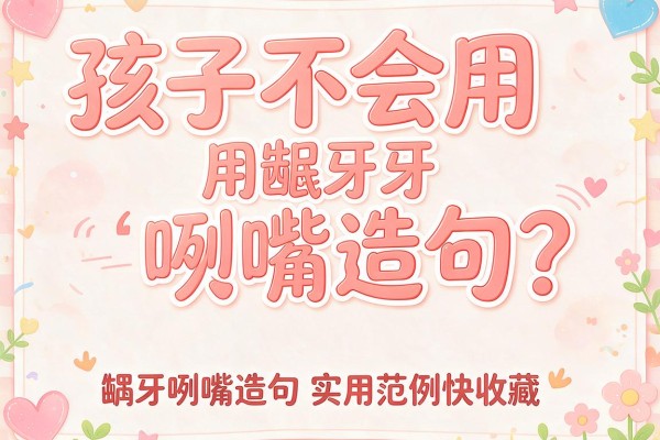 孩子不会用龇牙咧嘴造句？龇牙咧嘴造句实用范例快收藏
