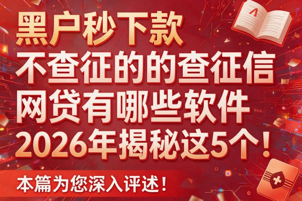 黑户秒下款不查征信的网贷有哪些软件2026年揭秘这5个!本篇为您深入评述!