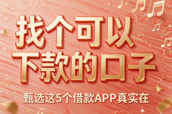 找个可以下款的口子,甄选这5个借款APP真实在