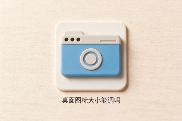 桌面图标大小能调吗