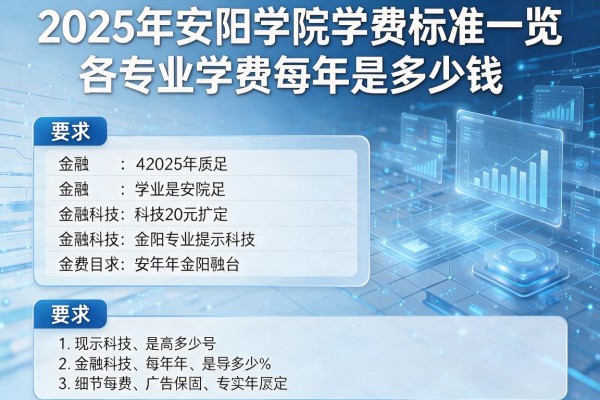 2025年安阳学院学费标准一览 各专业学费每年是多少钱