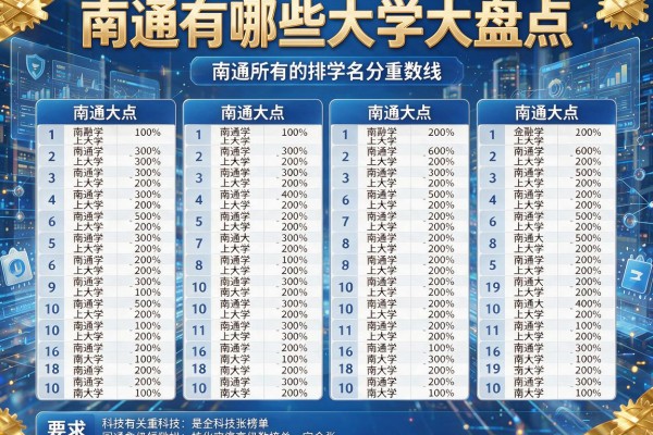 南通有哪些大学大盘点,南通所有的大学排名及分数线完整榜单