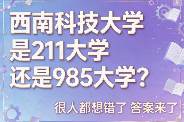 西南科技大学是211大学还是985大学?答案来了,很多人都想错了