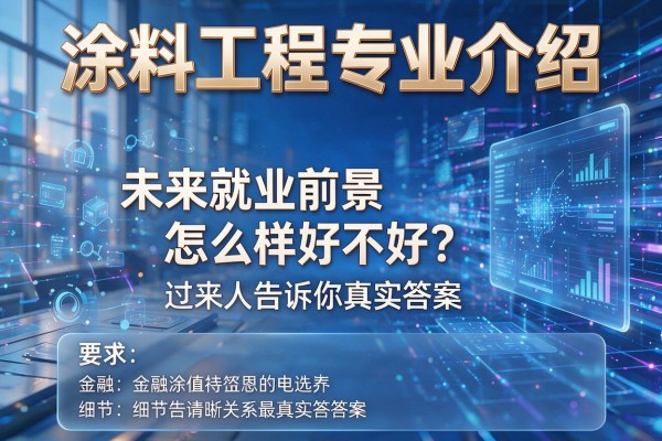 涂料工程专业介绍,未来就业前景怎么样好不好?过来人告诉你真实答案