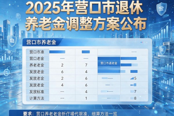 2025年营口市退休养老金调整方案公布,营口市养老金发放标准及计算方法一览