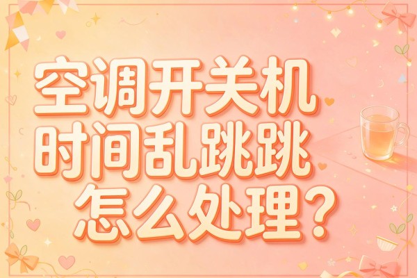 空调开关机时间乱跳怎么处理？