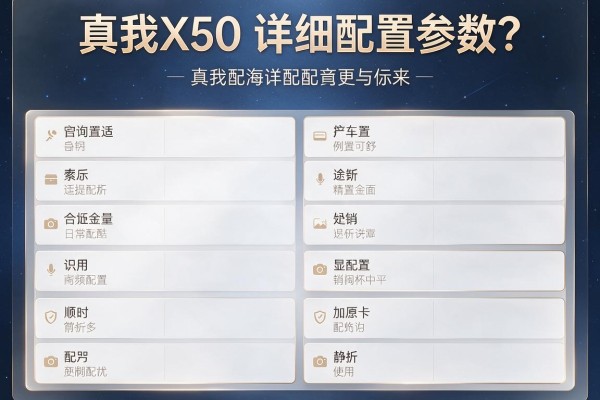 真我X50的详细配置参数?